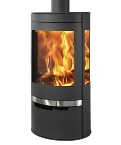 Stufa a legna panadero "suerte" grigio 8 kw Reso Gratuito