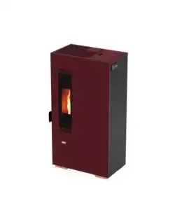Stufa a pellet slim canadian stove "mini 5" bordeaux 4,4 kw Promozione Esclusiva