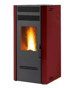 Spedizione Gratuita Stufa a pellet ventilata caris "maylea" con purificatore healthsystem bordeaux 7,1 kw