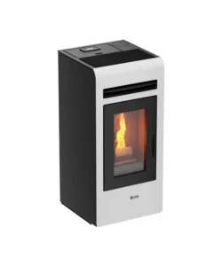 Stufa a pellet canadian stove "vancouver 12" bianco 11,1 kw Sconto