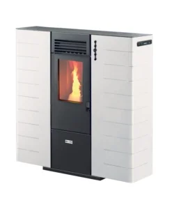 Stufa a pellet slim canalizzata canadian stove "slim 10c" bianco 9,0 kw Promozione Esclusiva