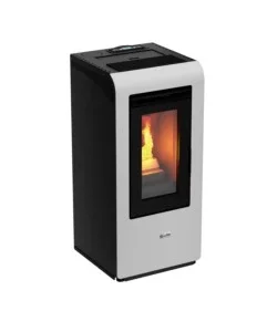 Stufa a pellet canalizzata canadian stove "vancouver 10c" bianco 8,7 kw Non Perdere