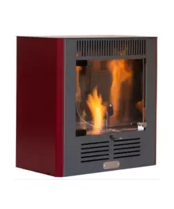 Stufa a bioetanolo tecno air system "mini ruby" bordeaux 2,3 kw Offerta Lampo