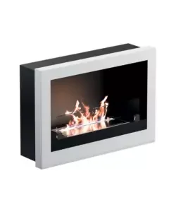 Biocamino da parete e incasso tecno air system treviso bianco 65x18x45 cm Soddisfatti O Rimborsati