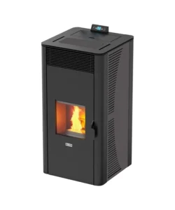 Spedito Oggi Termostufa a pellet canadian stove "idro ceramic 28" grigio puntinato 25,8 kw