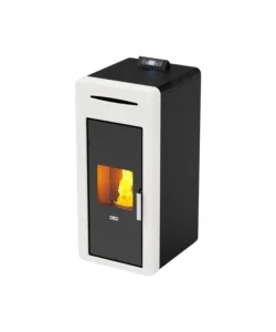Termostufa a pellet canadian stove "idro ceramic 20" bianco 18 kw Occasione Imperdibile