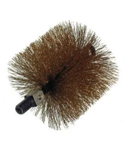 Direttamente Dal Produttore Scovolo ad elica doppia per canna fumaria in acciaio temperato filettato 12 ma, 100 mm