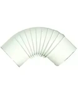 Tubo gomito smalbo in acciaio smaltato verniciato bianco, diametro 12 cm Super Prezzo