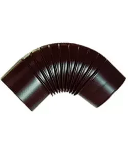 Tubo gomito smalbo in acciaio smaltato verniciato marrone, diametro 13 cm Super Prezzo