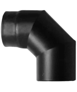 Acquista Ora Tubo curva 90° legna nero smaltato, 120 mm