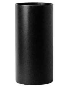 Tubo tronchetto ff legna nero smaltato, 130 mm Solo Oggi