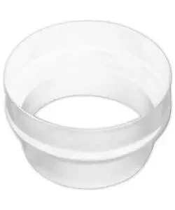 A Buon Prezzo Maggiorazione per stufa in acciaio smaltato verniciato bianco, diametro 12-13 cm