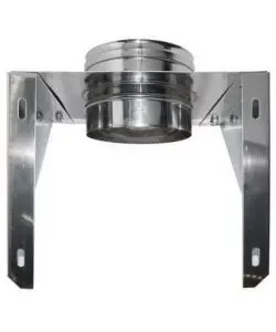 Affare Supporto murale aperto parete doppia inox, dn 80/130