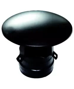 Tubo cappello cinese maschio nero smaltato dn 80 Subito Disponibile