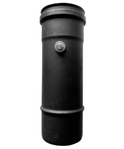 Vendita Finale Tubo con prelievo fumi 0,25 mt dn 100 nero smaltato