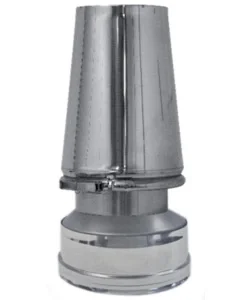Subito Disponibile Cappello tronco conico parete doppia inox, dn 130/180