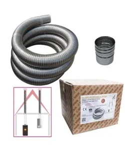 Acquista Ora Kit tubo flessibile inox 10 mt diametro 80 mm