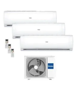 Climatizzatore haier trendy pompa di calore "h3u21taaout" trialsplit e unità esterna 9000 + 9000 + 12000 btu Promozione