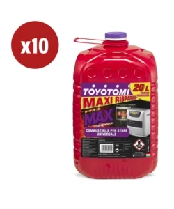 10 taniche da 20 litri di combustibile liquido "toyotomi max" - totale di 200 litri Compra Adesso