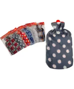 Borsa acqua calda rivestimento in pile fantasie assortite 2 lt Prezzo Di Fabbrica