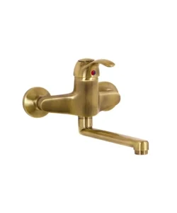 Direttamente Dal Produttore Rubinetto cucina con attacco parete "distrivec" ottone invecchiato