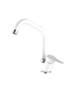 Direttamente Dal Produttore Rubinetto cucina "allen" monocomando bocca alta bianco, d 40 mm