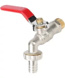 Direttamente Dal Produttore Rubinetto per giardino portagomma in ottone cromato con attacco 1/2"