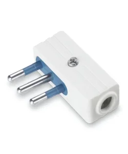 Ultime Pezzi Poly pool - spina "salvaspazio" 10 a 2p+t uscita cavo a 90° bianca