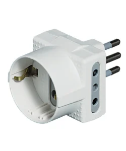 Adattatore tris 1 schuko 2 pres. 10a bianco - bticino. Super Prezzo