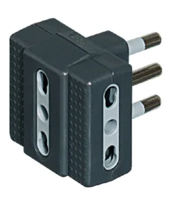 Adattatore tris 3 p.bip.16 a grigio - bticino. Popolare