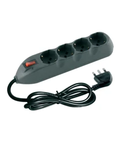 Ultimissimo Modello Kit multipresa 4schuko/bipasso int/salvafulmine + cavo grigio - bticino.