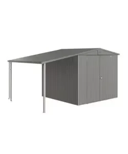 Tettoia per casetta europa misure 4 - 5 argento metallizzato - biohort. 42029 Di Tendenza