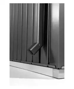 Tubi pluviali per casetta europa grigio scuro metallizzato Esclusivo