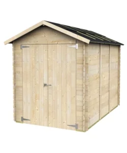 Vendita Finale Casetta in legno da giardino alce "fiamma" in abete 178x273x226 cm