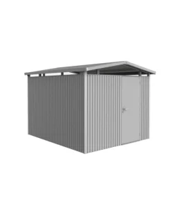 Vendita Finale Casetta da giardino biohort "panorama p5" in acciaio zincato colore argento metallizzato con porta battente semplice 273x318x227 cm - cod. 13060