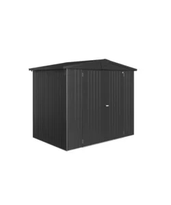 Ultimissimo Modello Casetta da giardino biohort "europa3" in acciaio zincato colore grigio scuro metallizzato 244x156x203 cm