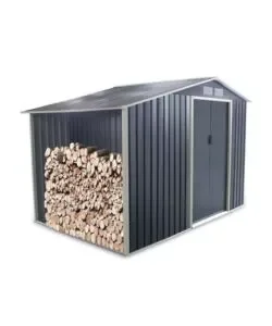 Ultimissimo Modello Casetta in lamiera con legnaia 278 x 127 cm