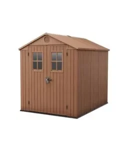 Vendita Finale Casetta da giardino keter "darwin 6x8" in evotech+ colore marrone con porta battente doppia 190x244x221 cm