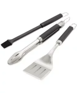 Affare Kit 3 accessori per barbecue weber "precision" in acciaio