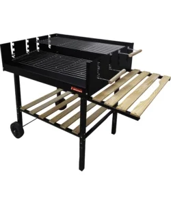 Barbecue a carbonella sandrigarden "vigor circe" con ruote 123x59x86 cm Novità
