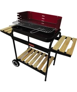 Barbecue a carbonella sandrigarden "vigor calipso" con ruote 103x37x89 cm Promozione