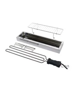 Barbecue elettrico lisa "ebbq"in acciaio inox con griglia 66x14 cm Ultimissimo Modello
