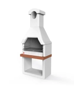 Barbecue a carbonella in calcestruzzo sarom fuoco "monza" 88x58x197 cm Spedito Oggi