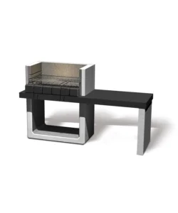Barbecue a carbonella in calcestruzzo sarom fuoco "porto new" 160x51,5x97 cm Nuova Collezione