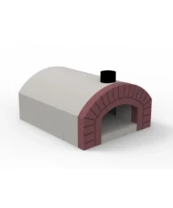 Ultima Occasione Forno per pizza rettangolare in refrattario "capri" l 88 x p 106 x h 51 cm - fino a 3 pizze.