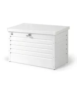Baule da esterno impermeabile "100" in acciaio zincato bianco 195 lt 101x46x61 cm - cod. 61010 Offerta Speciale
