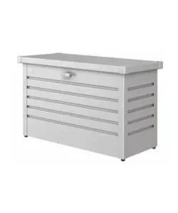 Baule da esterno impermeabile biohort "100" in acciaio zincato argento metallizzato 195 lt 101x46x61 cm - cod. 64010 Bestseller