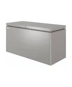 Acquista Ora Baule da esterno impermeabile biohort "loungebox 160" in acciaio zincato grigio quarzo metallizzato 850 lt 160x70x83,5 cm - cod. 68065