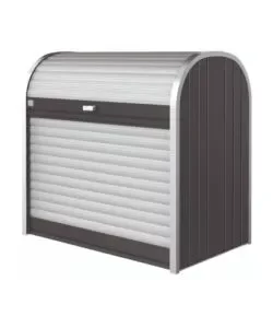 Baule da esterno a serrande impermeabile biohort "storemax 120" in acciaio zincato grigio scuro metallizzato 740 lt 117x73x109 cm - cod. 73060 Compra Adesso