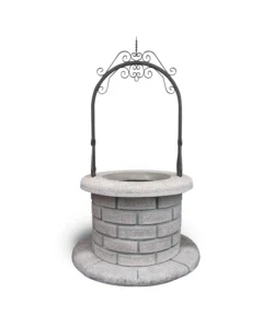 A Buon Prezzo Pozzo ornamentale "stromboli" in cemento - 130x130x220 cm